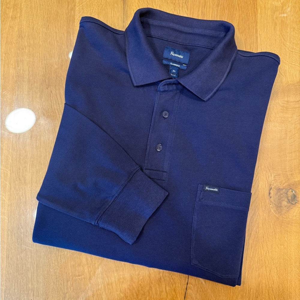 Faconnable~Deep Blue Polo Shirt